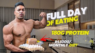 180g Protein In ₹3000 Monthly Diet  Low Budget Full Day Of Eating [upl. by Asined680]