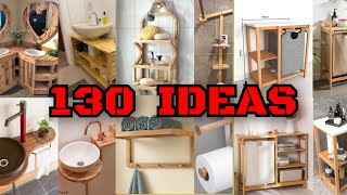 130 Ideas de madera para Baño que puedes hacer para vender y Generar Ingresos 🔥💰 [upl. by Ylelhsa]