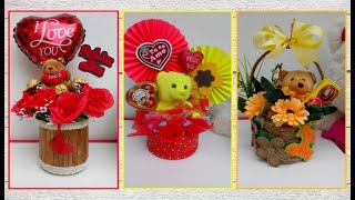 3 HERMOSOS ARREGLOS PARA VENDER O REGALAR EN SAN VALENTÍN  Ideas con reciclaje [upl. by Akinit301]