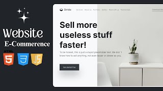 Build and Deploy Ecommerce Website With HTML CSS JavaScript [upl. by Storz]