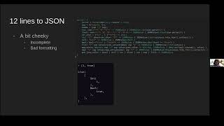 Compressing a JSON Parser Beyond Comprehension  June Marcuse [upl. by Aihsenet553]