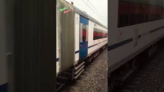 Train high speed compare🔥 💯♥️🚆🚅🚅ytshorts status viralvideo ♥️🫶🔥👍👍 [upl. by Annuaerb]