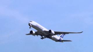 Airbus A350 XWB  Impressive low pass flyby at Toulouse [upl. by Darnell536]