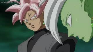 Fusión de black goku y zamasu español latino Dragón Ball Súper HD [upl. by Marrissa]