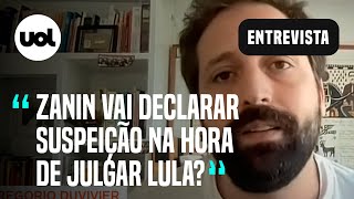 Gregorio Duvivier sobre críticas à possível indicação de Zanin ao STF Fui chamado de lavajatista [upl. by Poppo649]