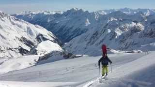 Jakobsleiter Freeridetour Stubaier Gletscher [upl. by Abba]