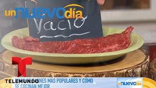 Cómo cocinar correctamente distintos cortes de carne  Un Nuevo Día  Telemundo [upl. by Joye]