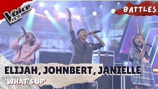 Elijah Jane Johnbert and Janielle confidently perform ‘What’s Up’  The Voice Kids [upl. by Mila]