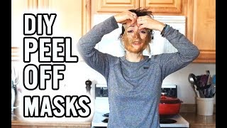 How To Make Peel Off Face Masks  3 Recipes [upl. by Eatnahc]