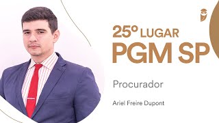 PGM SP Conheça Ariel Freire Dupont aprovado para Procurador [upl. by Bain]