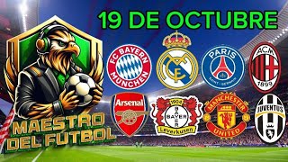 Pronósticos Deportivos Sábado 19 De Octubre Predicciones Deportivas Sábado 19 De Octubre [upl. by Atsylac]