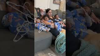 quadruplets babies momlife 4moms momming sahm infants momofmultiples [upl. by Kramer]