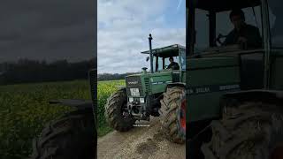 Fendt Farmer 312 LSA Turbomatik Oldtimer bei der Arbeit [upl. by Rawna]