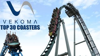 Top 30 Roller Coasters from Vekoma [upl. by Snave]