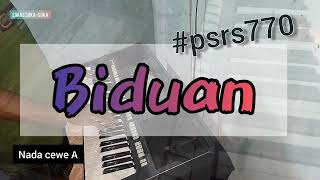 karaoke BIDUAN cover yamahapsrs770 dangdut [upl. by Ahsienauq]