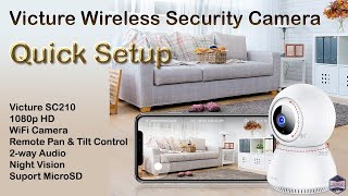 Victure Wireless Security Camera Quick Setup [upl. by Adoree815]