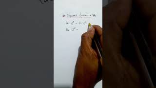 Square Formula of algebra maths mathematics shorts [upl. by Meelak]