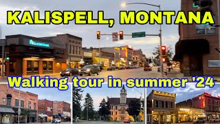 KALISPELL MONTANA OLD WEST HERITAGE Walking Tour 4k travel [upl. by Buckley653]