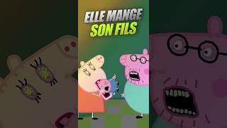 MAMAN PIG MANGE SON FILS  😱 🐷 shorts humour doublage peppapig [upl. by Entsirhc]