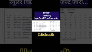 Rajasthan University ba 1st year semester 1 ka result jariregular studentsuniraj result [upl. by Ydnyl]