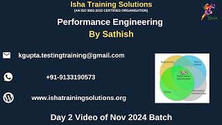 Performance Engineering Day 2 on 30 Nov 2024ContactWhatsApp us on 91 9133190573 to enroll [upl. by Ashlen793]