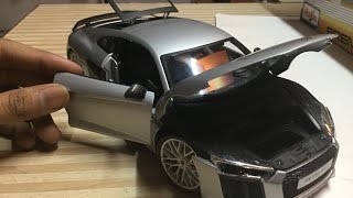 Diecast Unboxing of 2017 Audi R8 V10 Plus 118 Audi Collectoins [upl. by Koah]