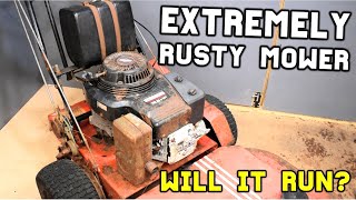 Extremely Rusty Exmark Victa Mower Can We Fix it [upl. by Leal]