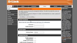 How to change your DLink router login password [upl. by Ecirtnom]