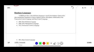 DBMS 16 Database Languages DDLDMLTCLDCL [upl. by Jolda]