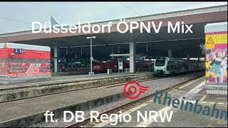 Düsseldorf ÖPNV Rheinbahn Mix ft DB Regio NRWDVG [upl. by Bellina]