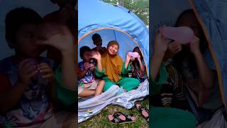 Riska Vlog Kemping Pake Tenda ada Tili Tili Boom [upl. by Javed697]