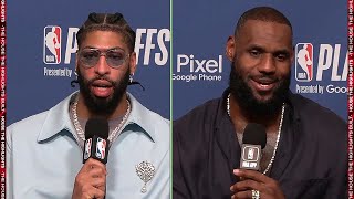 LeBron James amp Anthony Davis on Facing Nuggets amp Series Win vs Warriors Postgame Interview [upl. by Kiyohara]