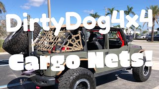 Installing Dirty Dog 4x4 cargo nets on my Jeep Wrangler Rubicon [upl. by Atla681]