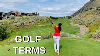 Important Golf Terms Explained [upl. by Rosalinde942]