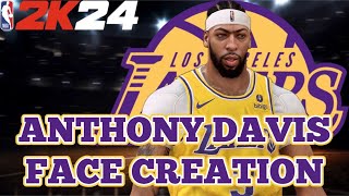 BEST Anthony Davis Face Creation NBA 2K24 Next Gen [upl. by Ylrebme]