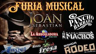 BANDA MIX FURIA MUSICAL LAS MAS SONADAS PANCHO BARRAZA JOAN SEBASTIAN LA ARROLLADORA MACHOS Y MAS [upl. by Nedgo469]