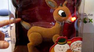 Rudolph the RedNosed Reindeer Talking Rudolph Deluxe Figure [upl. by Zweig258]