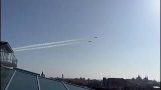 Le Frecce Tricolori a Venezia in ricognizione per la festa del 4 novembre [upl. by Santa]