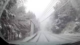 【車載動画】 東広島市→安芸高田市 積雪路 GC8 [upl. by Evod]