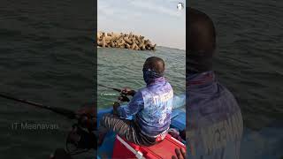 💯How to use Soft Lure from Boat 🎣👌🏽 Live Strike 😳tamil shorts [upl. by Horgan]