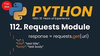 Python Requests  Requests Module  Read JSON from API [upl. by Zednanref701]