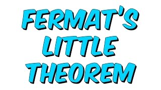 5dkda FERMATs LITTLE THEOREM [upl. by Mather156]