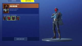 Fortnite THE VISITOR ALL STYLES [upl. by Auqinaj]