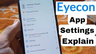 Eyecon App Settings setup [upl. by Eimmis]