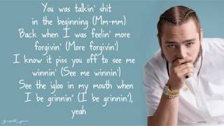 Post Malone  quotWowquot Lyrics [upl. by Wurtz177]