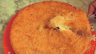 Kunafa Simple and Easy Recipe Knafeh Kunafah Konafah കുനാഫ [upl. by Elazaro600]