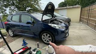 Vidange moteur 16 hdi 92 sur Peugeot 207 [upl. by Pantheas]