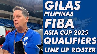 Gilas Pilipinas Fiba Asia Cup 2025 Qualifiers Line Up Roster [upl. by Boorman232]