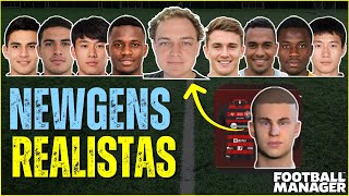 FACES REALISTAS para NEWGENS no Football Manager  NewGAN Manager  Guia Completo [upl. by Damalus]