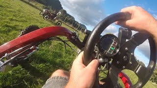 Crazy 4 Wheel Drive Electric Spider Car  Swincar POV Test Drive NZ [upl. by Nessy743]